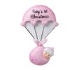 3D Personalized Babys First Christmas Ornament 2025 Girl | Baby's First Christmas Ornament 2025 Baby Ornaments for Xmas Tree My 1st Xmas Girl Ornaments for New Parents Couples - Baby in Pink Parachute view 4