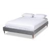 Baxton Studio Bed Frame, Double, Gray view 1