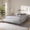 Baxton Studio Bed Frame, Double, Gray view 2