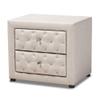 Baxton Studio Nightstands, One Size, Light Beige view 1