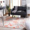 SAFAVIEH Area Rug 8x10 - Madison Collection - Large - Grey & Orange, Boho Abstract Distressed Design, Non-Shedding & Easy Cleaning, Ideal for Living Room, Bedroom, Office, Dining Space (MAD425H) view 3