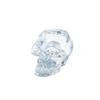 5" Crystal Clear Skull Design Glass Candle Holder view 1