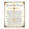 Bless This House Spiritual Wall Art Poster - Inspirational Christian Prayer Decor for Home, Office & Kitchen - Wall Art Print for Faith, Love & Inspiration (Inspirational, 8 x 10 inches) view 1