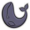 Magnet Funny Whale Cartoon Window Truck Car Vinyl Flexible Magnet Magnetic Bumper Sticker 5'' x 5'' view 1