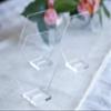 Cedar and Ink Set of 10 Large Hexagon Sign Blanks - Wedding Shower DIY Glass Tiles with Stand for Acrylic Table Numbers 1-20 (5.5" - Pack of 10) view 2