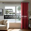 Deconovo Blackout Curtains for Bedroom Set of 2 52W x 45L Inch Thermal Insulated & Noise Reducing PanelsHome Window Room Darkening Sustainable Grommet Drapes for Living Room and Nursery, Red view 4