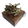 9" Ancient Maritime History Ruler Telescopic Sextant w/ Hardwood Case view 2