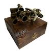 9" Ancient Maritime History Ruler Telescopic Sextant w/ Hardwood Case view 3