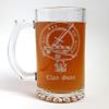Gunn Scottish Clan Crest Beer Stein Set of 4  16oz Personalized Heraldic Engraving view 3