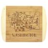 Totally Bamboo A Slice of Life Washington State Serving and Cutting Board, 11" x 8.75" view 1