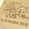Totally Bamboo A Slice of Life Washington State Serving and Cutting Board, 11" x 8.75" view 3