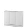 IWATSUKI MIO-7085SWW Storage Shelf with Door to Order Made in 1cm Units Within Width 17.7-47.2 inches (45-120 cm), White Wood, Width 33.5 inches (85 cm), Depth 7.6 inches (19.4 cm), Height 27.6 view 1
