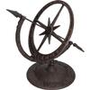 AB Tools Armillary Sundial Ornament Cast Iron Garden Feature Statue Clock Metal Compass view 1