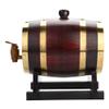5L Oak Aging Barrels Whiskey Barrel Dispenser Wine Bucket No Leak for Storage Wine & Spirits & Whisky (with baked oak chips) view 3