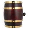 5L Oak Aging Barrels Whiskey Barrel Dispenser Wine Bucket No Leak for Storage Wine & Spirits & Whisky (with baked oak chips) view 4