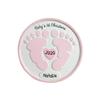 3D Personalized Babys First Christmas Ornament 2025 Girl | Pink Baby Footprints | Baby's First Christmas Ornament 2025 Baby Ornaments for Xmas Tree My 1st Xmas Girl Ornaments for New Parents Couples view 3