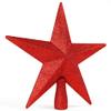 Ornativity Glitter Star Tree Topper - Christmas Red Decorative Holiday Trees Toppers Sparkle Bethlehem Star Decor Xmas Ornament 8" view 4