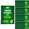 12 1/2" x 17" Bulk 50 Pc. Mental Health Awareness Plastic Goody Bags, Know Science No Stigma view 1