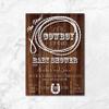 Cowboy Baby Shower Invitation | | Western Baby Shower Invite | Rustic Baby Shower | Drive Thru | Little Cowboy | Yee Haw view 2