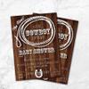 Cowboy Baby Shower Invitation | | Western Baby Shower Invite | Rustic Baby Shower | Drive Thru | Little Cowboy | Yee Haw view 3