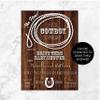 Cowboy Baby Shower Invitation | | Western Baby Shower Invite | Rustic Baby Shower | Drive Thru | Little Cowboy | Yee Haw view 4