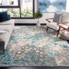 SAFAVIEH Area Rug 8x10 - Madison Collection - Large - Grey & Blue, Boho Abstract Distressed Design, Non-Shedding & Easy Cleaning, Ideal for Living Room, Bedroom, Office, Dining Space (MAD425E) view 1