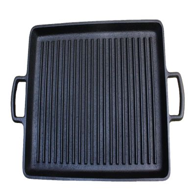 Asahi H-250 Square Grill Wave Black Length 9.8 x Width 11.4 inches (25 x 29 cm)