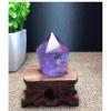 StoneStory Natural Amethyst Healing Quartz Crystal Wand Raw Gemstones with Stand for Balancing Spiritual Gift Office Table Home Decoration (Amethyst A) view 4