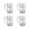 Clan Keith Scottish Crest 27oz Stein Set of 4, Engraved Personalization Included view 1