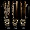 Clan Keith Scottish Crest 27oz Stein Set of 4, Engraved Personalization Included view 4