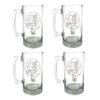 Clan Lindsay Scottish Crest 27oz Stein Set of 4 - Personalized Heraldic Engraving view 1