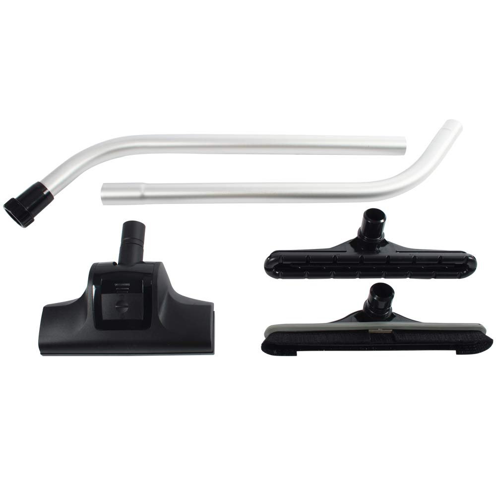 Cen-Tec Systems 94445 Universal Attachment Kit for Backpack Vacuums with 2-piece S Wand and Air Turbine Nozzle Black