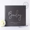 Personalized Wedding Guest Book, Bridal Shower Engagement Gift or Photo Album with Real Foil - Hardcover (12x12 inches) view 1