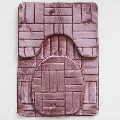 3 piece Memory Foam Bath mat Set Victoria