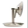 ALFI brand ABM9FLED-BN Brushed Nickel Tabletop Round 9" 5x Magnifying Cosmetic Mirror with Light view 4