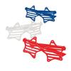 Fun Express - Rwb Star Shaped Shutter Shades for Fourth of July - Apparel Accessories - Eyewear - Novelty Glasses - Fourth of July - 12 Pieces view 1