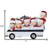 3D RV Family of 6 Christmas Ornament 2025 Personalized Family Christmas Ornaments 2025 | Travel RV Trailer for Campers Personalized Tree Ornaments Customizable Gifts for Camping Van of Six Ornament view 4