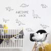 Dinosaur Name Room/kidsroom Decal/Nursery Decor/Custom Name Sticker/Personalized Wall Decal/Origami Dinosaurs/Gift view 2