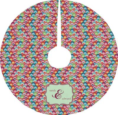 YouCustomizeIt Personalized Retro Fishscales Tree Skirt