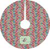 YouCustomizeIt Personalized Retro Fishscales Tree Skirt view 1