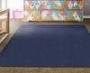 Flagship Carpet Amerisoft School Classroom Square Rug, Navy - 6' x 6' view 2