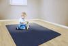 Flagship Carpet Amerisoft School Classroom Square Rug, Navy - 6' x 6' view 4