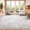 SAFAVIEH Area Rug 8x10 - Amelia Collection - Large - Light Grey & Blue, Modern Design, Non-Shedding & Easy Cleaning, Ideal for Living Room, Bedroom, Office, Dining Space (ALA783G) view 1