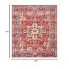 SAFAVIEH Charleston Collection Accent Rug - 4' x 6', Red & Ivory, Oriental Distressed Design, Non-Shedding & Easy Care, Ideal for High Traffic Areas in Entryway, Living Room, Bedroom (CHL411Q) view 2