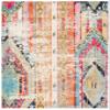 SAFAVIEH Area Rug 8x10 - Madison Collection - Large - Blue & Orange, Boho Chic Tribal Distressed Design, Non-Shedding & Easy Cleaning, Ideal for Living Room, Bedroom, Office, Dining Space (MAD422F) view 4