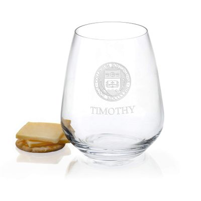M. LA HART Boston College Stemless Wine Glasses - Set of 4