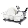 304 stainless Steel Dish Drying Drain Rack for Kitchen Sink, Multifunction Dish Drainers, Cups Kitchen Storage Drain Rack Holder, with Tray and Chopsticks Cage 37.5cm  29.3cm  17cm view 1