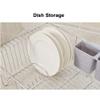 304 stainless Steel Dish Drying Drain Rack for Kitchen Sink, Multifunction Dish Drainers, Cups Kitchen Storage Drain Rack Holder, with Tray and Chopsticks Cage 37.5cm  29.3cm  17cm view 4