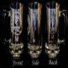 Henderson Scottish Clan Crest 27 oz Stein Set of 4  Personalized Heraldic Engraving view 4