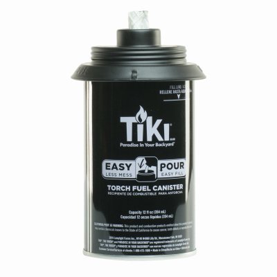 Tiki 1317054 Easy Pour Metal Replacement Torch Fuel Canisters w/Wick - Quantity 9